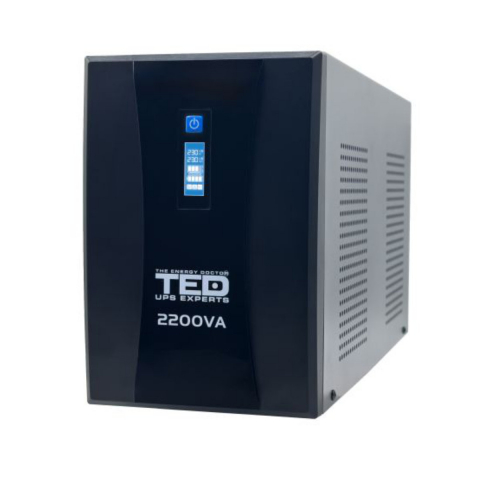 UPS Line Interactive 2200VA 1250W LCD 3 Iesiri Schuko Management USB AVR Autonomie Extinsa pentru Servere & Sisteme Securitate TED Electric TED004666 [2]
