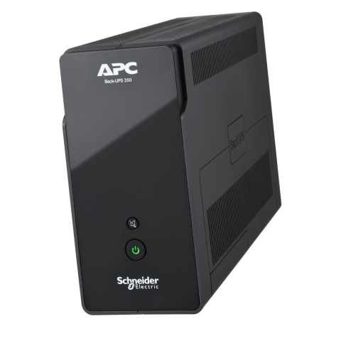 Sisteme UPS - UPS line interactive APC Back-UPS 350VA, 210 W, 6 prize IEC C13, port USB, tower, negru, BK350G2I