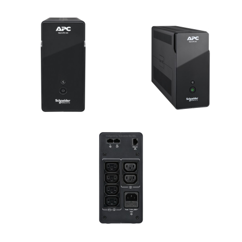 UPS line interactive APC Back-UPS 500VA, 300 W, 6 prize IEC C13, port USB, tower, negru, BK500G2I [3]