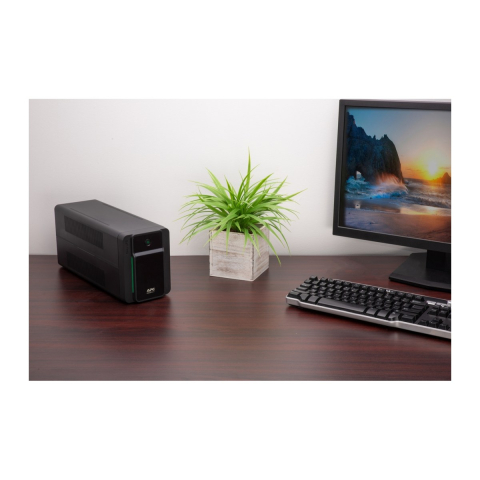 UPS line interactive APC Easy UPS 700VA, 360 W, AVR, 2 prize Schuko, tower, fara port USB, negru, BVX700LI-GR [4]