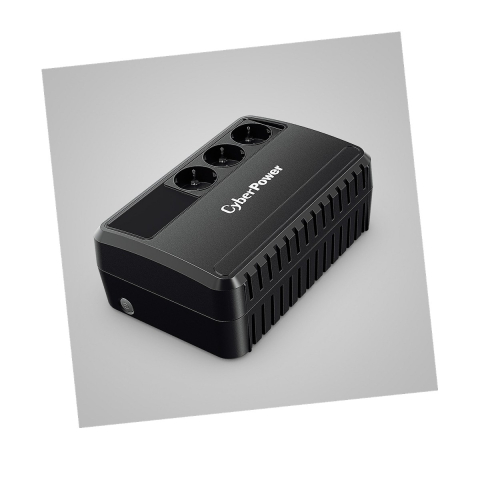 Sisteme UPS - UPS line interactive CyberPower BU650EG, 650 VA / 360 W, AVR, 3 prize Schuko, GreenPower UPS, desktop cu montare pe perete, negru
