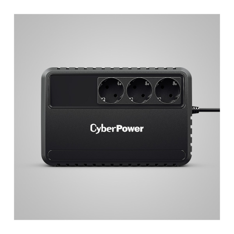 UPS line interactive CyberPower BU650EG, 650 VA / 360 W, AVR, 3 prize Schuko, GreenPower UPS, desktop cu montare pe perete, negru [3]