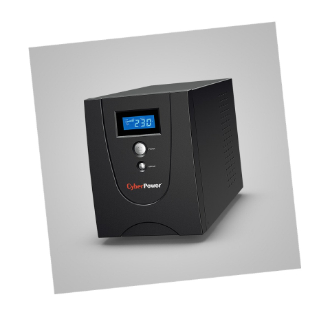Sisteme UPS - UPS line interactive CyberPower VALUE2200EILCD, 2200 VA / 1320 W, AVR, 6 prize IEC C13, ecran LCD, port USB, protectie RJ11/RJ45, carcasa metalica, tower, negru