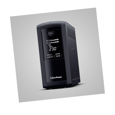 Sisteme UPS - UPS line interactive CyberPower VP700ELCD, 700 VA / 390 W, AVR, 4 prize Schuko, ecran LCD, port USB, protectie RJ11/RJ45, tower, negru