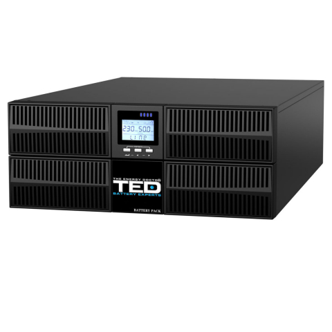 Sisteme UPS - UPS Online Rack 10kVA 10kW Dubla Conversie Sinus Pur Terminal Block Management Remote pentru Centre Date & Industrial TED Electric TED006233