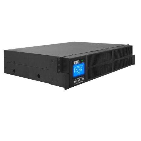 Sisteme UPS - UPS Online Rack/Tower 2000VA 1800W Dubla Conversie Sinus Pur 5 Iesiri (Schuko+4IEC) Management Remote pentru Servere & Retelistica TED Electric TED004055