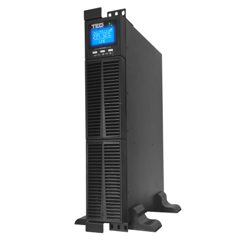 Sisteme UPS - UPS Online Rack/Tower 3000VA 2700W Dubla Conversie Sinus Pur 5 Iesiri (Schuko+4IEC) Management Remote pentru Servere & Centre Date TED Electric TED004062