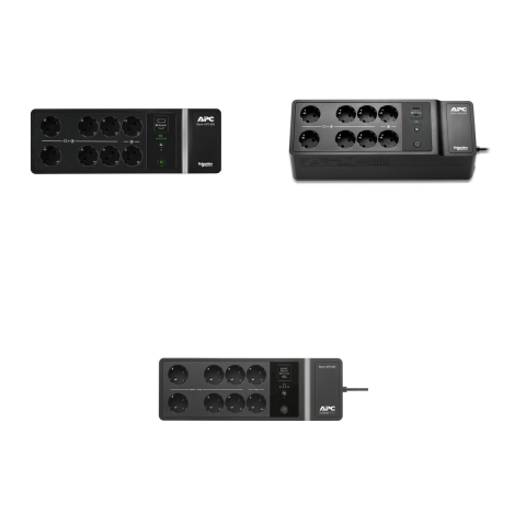 UPS standby APC Back-UPS 850VA, 520 W, 8 prize Schuko din care 6 pe baterie, porturi de incarcare USB-A si USB-C, port USB de comunicare, montare pe podea sau perete, negru, BE850G2-GR [3]