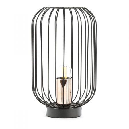 Lampa birou - Veioza Platinet 44878, E27, 40W, cu abajur tip grilaj metalic φ180x290mm