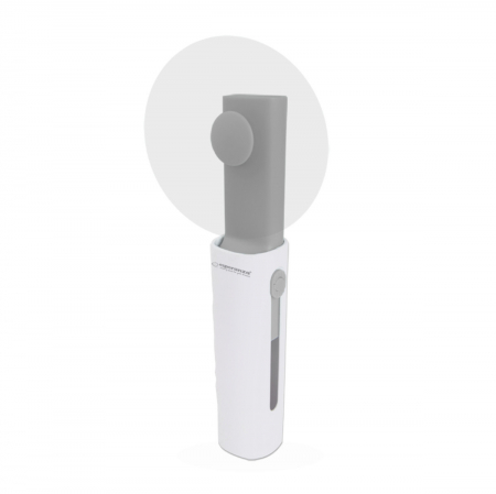 Ventilare aer - Ventilator de mana, Esperanza, 1200 mAh, Alb/Gri