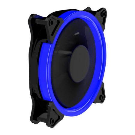 Ventilator PC, Gembird Huracan 200B, 120 x 120 x 25 mm, 16 Led albastre, 3p + 4p, 1100 rpm, 12V [1]