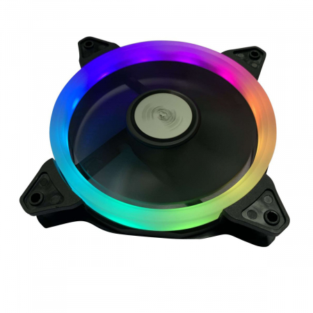 Ventilator PC, Gembird Huracan X-ARGB, 120 x 120 x 25 mm, 16 LED RGB, conectori ARGB mama si tata, 1100 rpm, 5V [2]