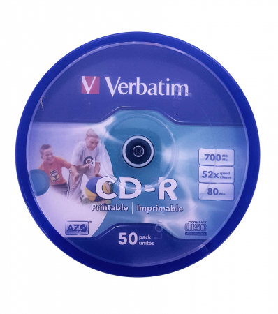 VERBATIM CD-R 700MB 52X AZO PRINTABLE FULL CAKE*50  43438 [3]