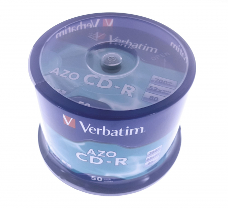 CD-R - Verbatim - CD-R Verbatim AZO CRYSTAL [43343] , 700Mb , 80 min , 52X , Cake Box , 50 buc / pret/set