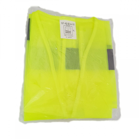 Vesta de semnalizare cu banda reflectorizanta, marime universala, verde [2]