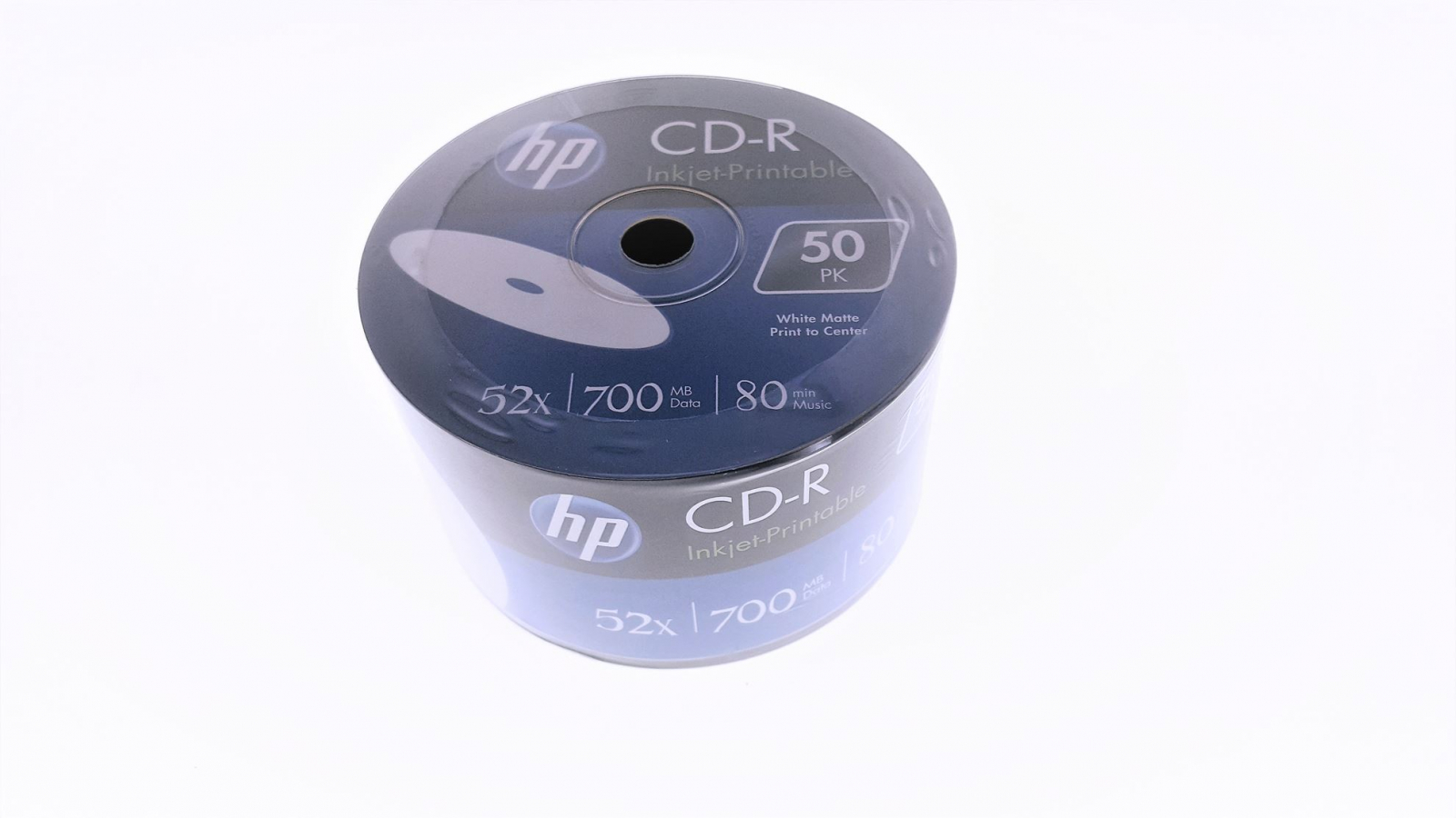 HP - CD-R HP ,700 Mb , 80 min , 52X , Alb Printabil Inkjet , set 50 buc ...