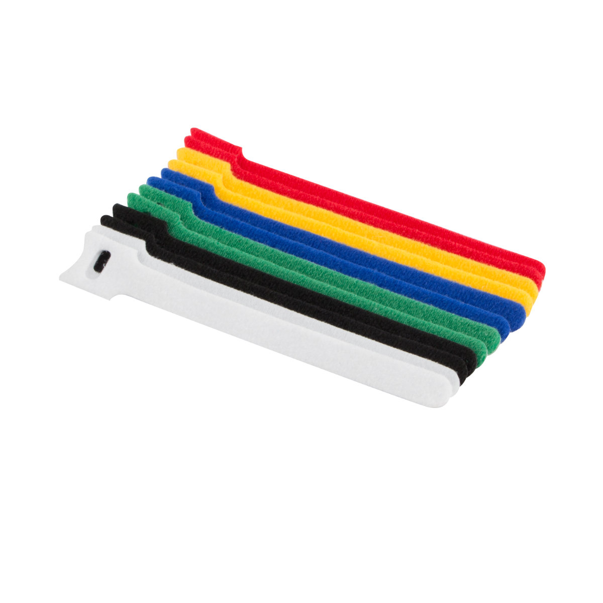 Set 12 Curele din velcro pentru organizarea cablurilor, Lanberg 41463, 15 cm x 12 mm, flexibile, multicolore [2]
