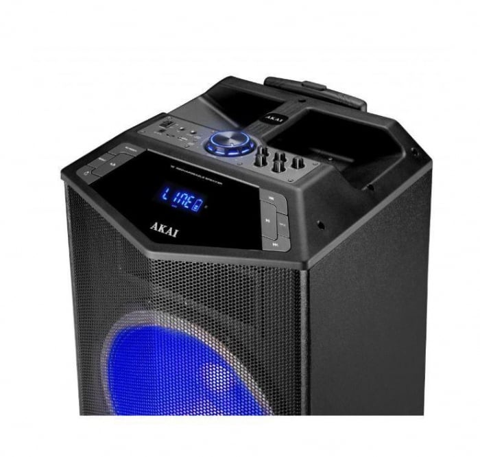 Boxa portabila Akai ABTS-DK15 cu BT, lumini disco, functie inregistrare, microfon [2]