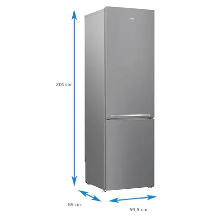Combina frigorifica Beko RCSA400K30XB, 380 l, Clasa A++, Active Fresh Blue Light, Compartiment 0°-3°C, H 201 cm, Argintiu [4]