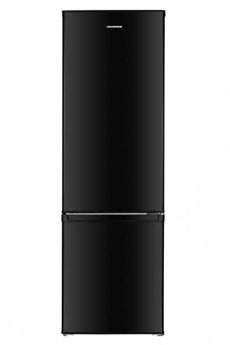 Combina frigorifica Heinner HC-H273BKF+, 269 l, Clasa F, Iluminare LED, Control mecanic Termostat ajustabil, H 176 cm, Negru [1]