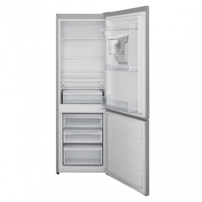 Combina frigorifica Heinner HC-V270SWDF+, 268l, Super congelare, Dozator de apa, Clasa F, H 170 cm, Argintiu [2]