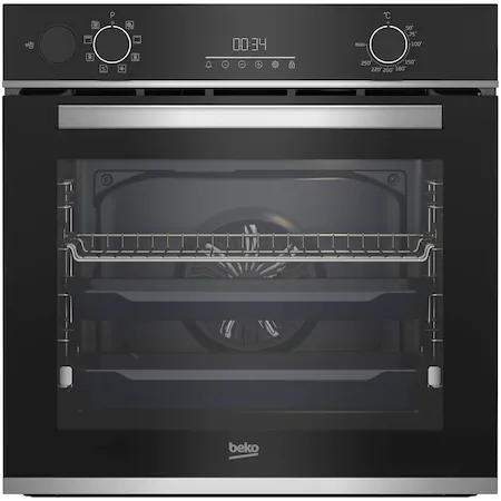 Cuptor incorporabil Beko BBIS13300XMSE, Electric, Autocuratare catalitica, 72 l, AeroPerfect, Grill, 3D Cooking, Steam Assisted Cooking, Steam Shine Cleaning, SoftClose, Clasa A+, Negru [1]