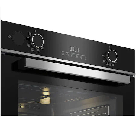Cuptor incorporabil Beko BBIS13300XMSE, Electric, Autocuratare catalitica, 72 l, AeroPerfect, Grill, 3D Cooking, Steam Assisted Cooking, Steam Shine Cleaning, SoftClose, Clasa A+, Negru [3]