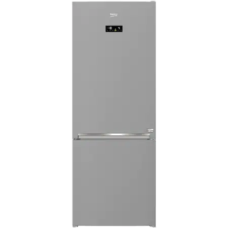 Combina frigorifica Beko RCNE560E40ZLXPHUN, 495 l, Clasa E, Hygiene Shield, NeoFrost Dual Cooling, HarvestFresh, Wi-Fi, H 192 cm, Argintiu [0]