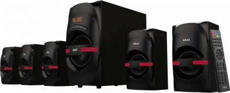 Sistem audio 5.1 Akai, USB/SD, MP3, Bluetooth 105W RMS [0]