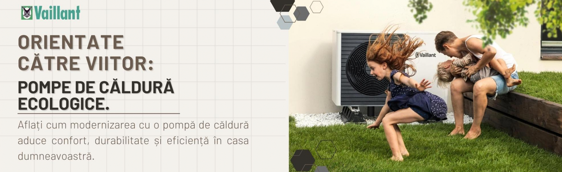 Banner Vaillant - Pompa de caldura