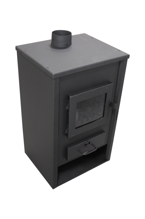 Termoșemineu pe lemne, brichete și cărbune Fornello PADOVA E 19,4 kW, cu manta de apă, 510 × 500 × 910 mm [6]