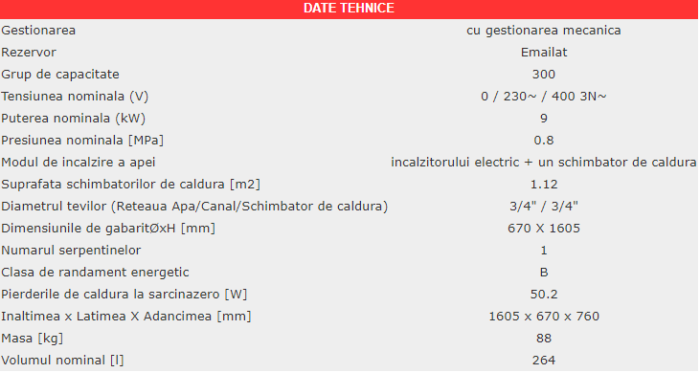 Boiler termoelectric Eldom FV30067S, 300 Litri, 9000 W, cu o serpentină, montaj pe pardoseală, 0.8 MPa [2]