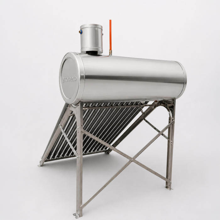 Panou solar nepresurizat Fornello pentru apă caldă, rezervor inox 122 Litri, 15 tuburi vidate, vas flotor 5 Litri [4]