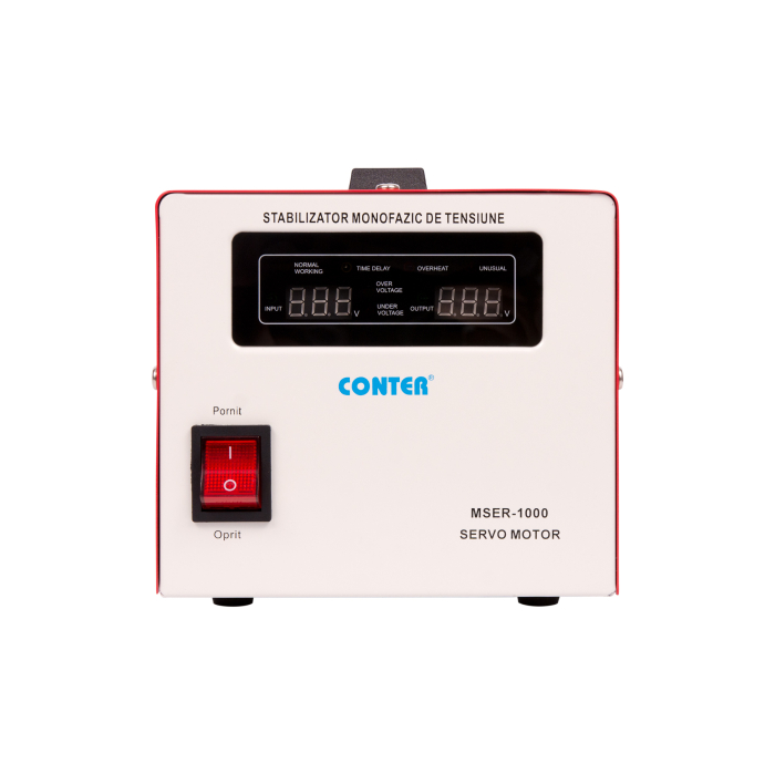 Stabilizator monofazic de tensiune Conter MSER-1000 V2, 1000 VA / 750 W, cu servomotor, 230V [2]