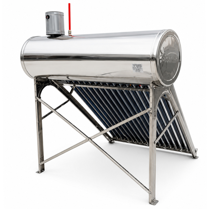 Panou solar nepresurizat Fornello pentru apă caldă, rezervor inox 150 Litri, 18 tuburi vidate, vas flotor 5 Litri [4]