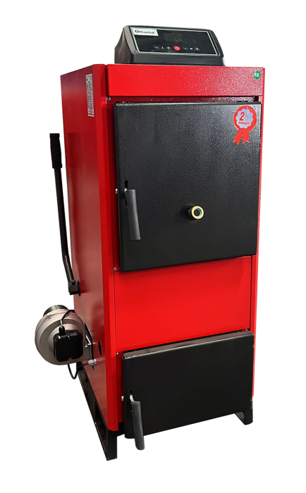 Centrală pe combustibil solid Fiama D2-40 46 kW, cu ventilator și automatizare electronică [5]