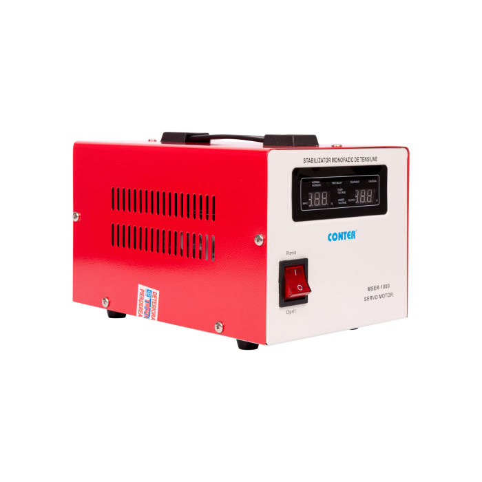 Stabilizator monofazic de tensiune Conter MSER-1000 V2, 1000 VA / 750 W, cu servomotor, 230V [4]