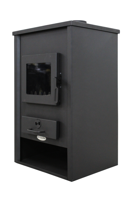 Termoșemineu pe lemne, brichete și cărbune Fornello PADOVA E 19,4 kW, cu manta de apă, 510 × 500 × 910 mm [2]