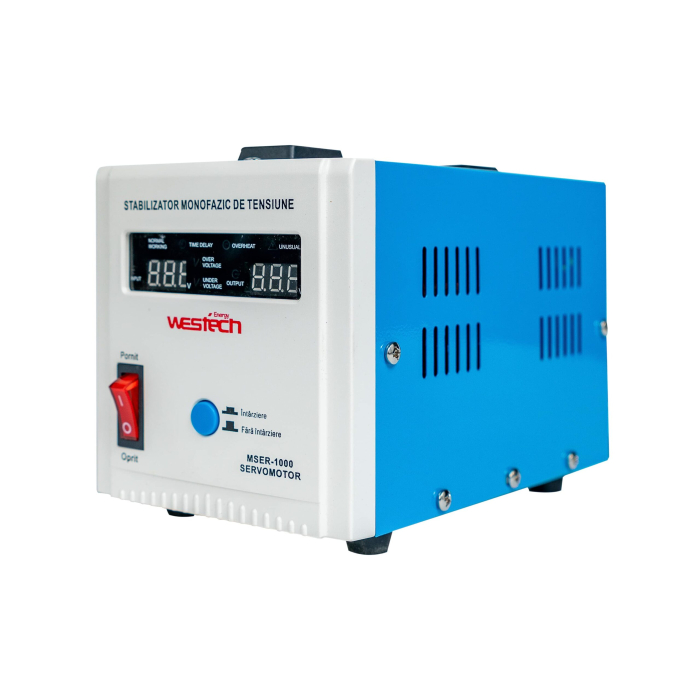 Stabilizator monofazic de tensiune Westech MSER-2000 V2, 2000 VA / 1500 W, cu servomotor, 230V [2]