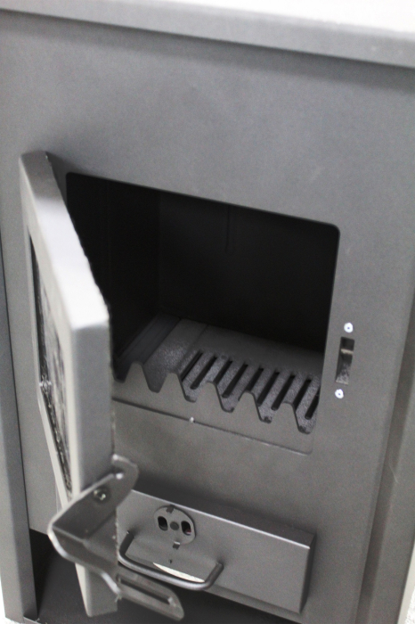 Termoșemineu pe lemne, brichete și cărbune Fornello PADOVA E 19,4 kW, cu manta de apă, 510 × 500 × 910 mm [7]