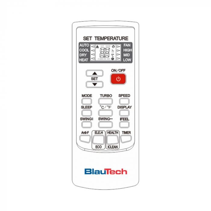 Aparat de aer conditionat BLAUTECH, 24000 BTU, Clasa A++, Functie incalzire, Inverter, Turbo, R32, Alb [14]