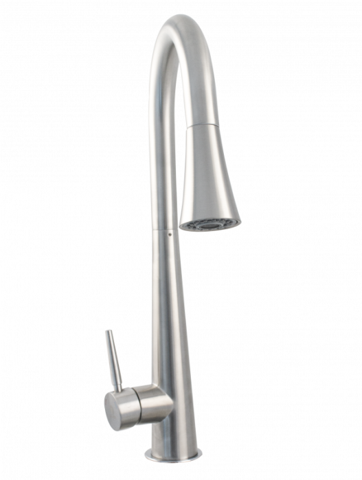 Baterie bucatarie Ermetiq din inox SUS304 cu dus extractibil si pipa rotativa [5]