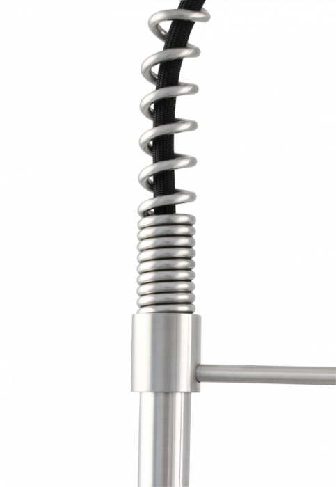 Baterie bucatarie Ermetiq din inox SUS304 cu pipa arc si dus extractibil [3]