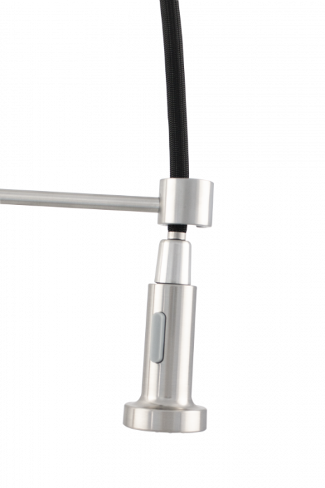 Baterie bucatarie Ermetiq din inox SUS304 cu pipa arc si dus extractibil [5]