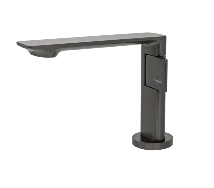 Baterie lavoar Ermetiq FLAT GRAY, finisaj gri mat si crom [2]