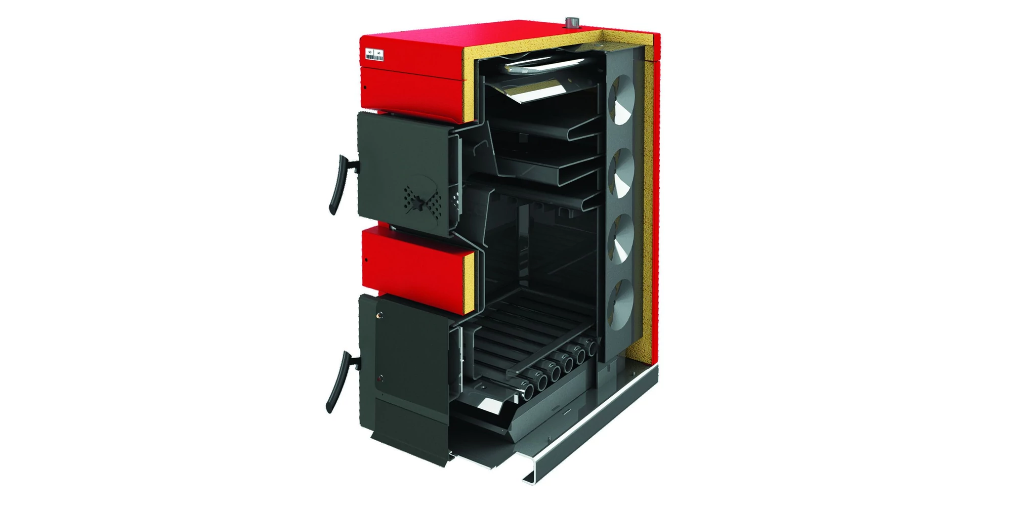 Cazan pe biomasă nelemnoasă BURNiT NWB MAX, 90 kW, oțel, tiraj natural, lemn/brichete/cărbune [3]