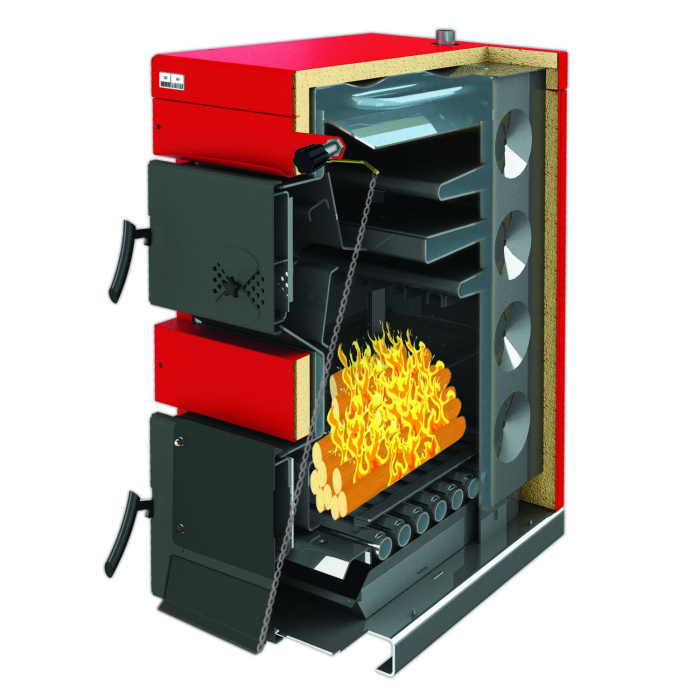 Centrală pe combustibil solid Sunsystem BURNiT NWB MAX 55 kW, pentru lemn, cărbune și brichete [3]