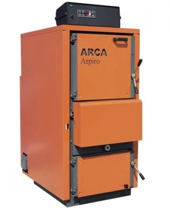 Centrala pe lemne gazeificare ARCA ASPIRO 29R, 30 kW, focar din oțel, automatizare digitală [2]