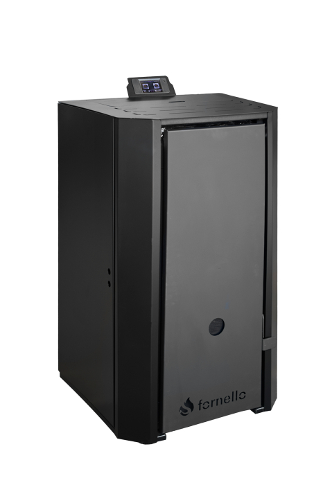 Centrala pe peleti Fornello EVA B Black 30 kW, Wi-Fi, pompa, vas expansiune, buncar 40 kg, tiraj fortat, pentru 200 mp [2]