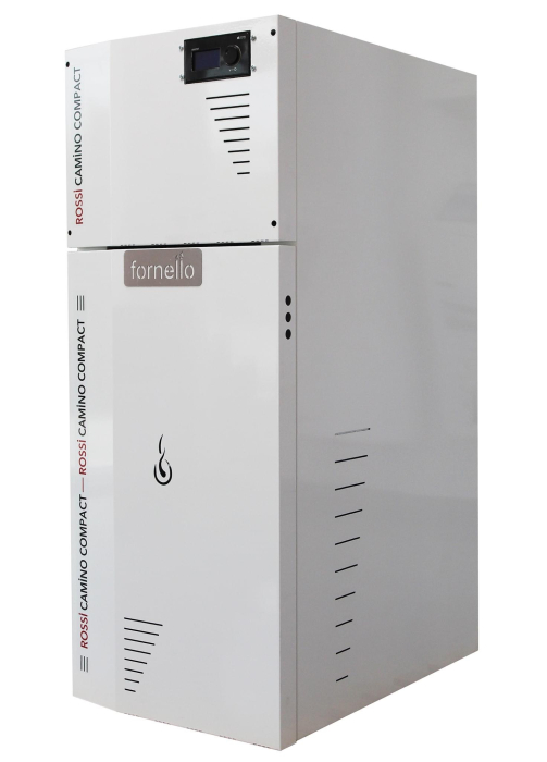 Centrală termică compactă pe peleți Fornello Rossi Camino Compact 35 kW cu pompă, vas de expansiune și Ecodesign A++ [2]